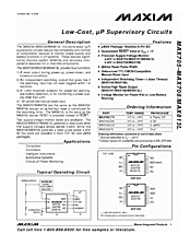 DataSheet MAX705 pdf